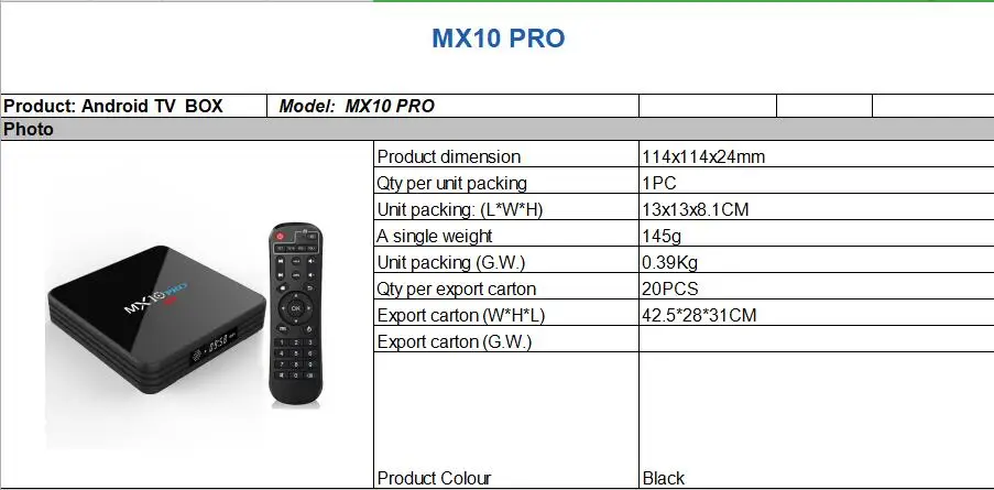 10 шт MX10 PRO tv box Android 9,0 4 GB 32 GB Дополнительный air mouse 2,4G 5G Wi-Fi Media Player BT4.1 Поддержка 4 K vs mx10 tv box H.265