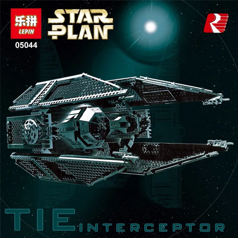 

Lepin 05044 Star Stunning Model Limited Edition The TIE Interceptor Building Blocks Wars Bricks Toys 7181 Boys Gifts