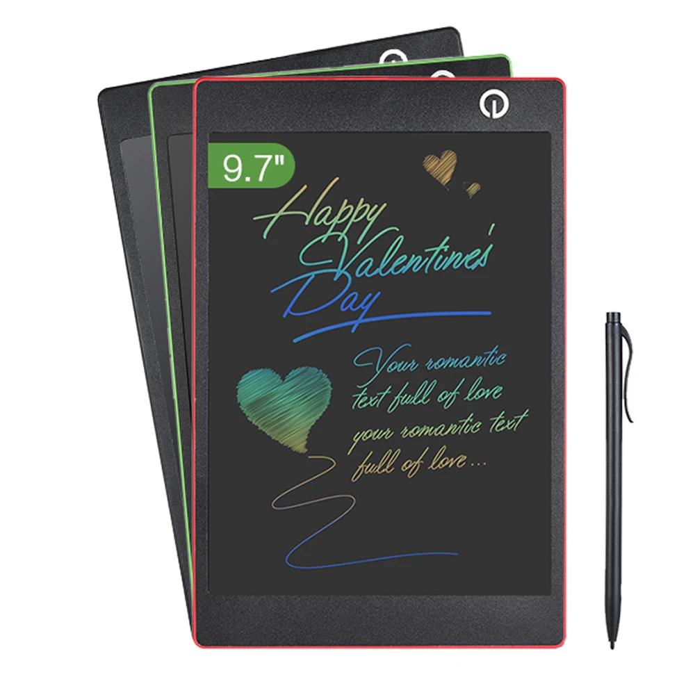 

9.7 Inch Color LCD Writing Pad Digital Drawing Tablet Electronic Graphic Board with Stylus for Children Businessmen Deaf People