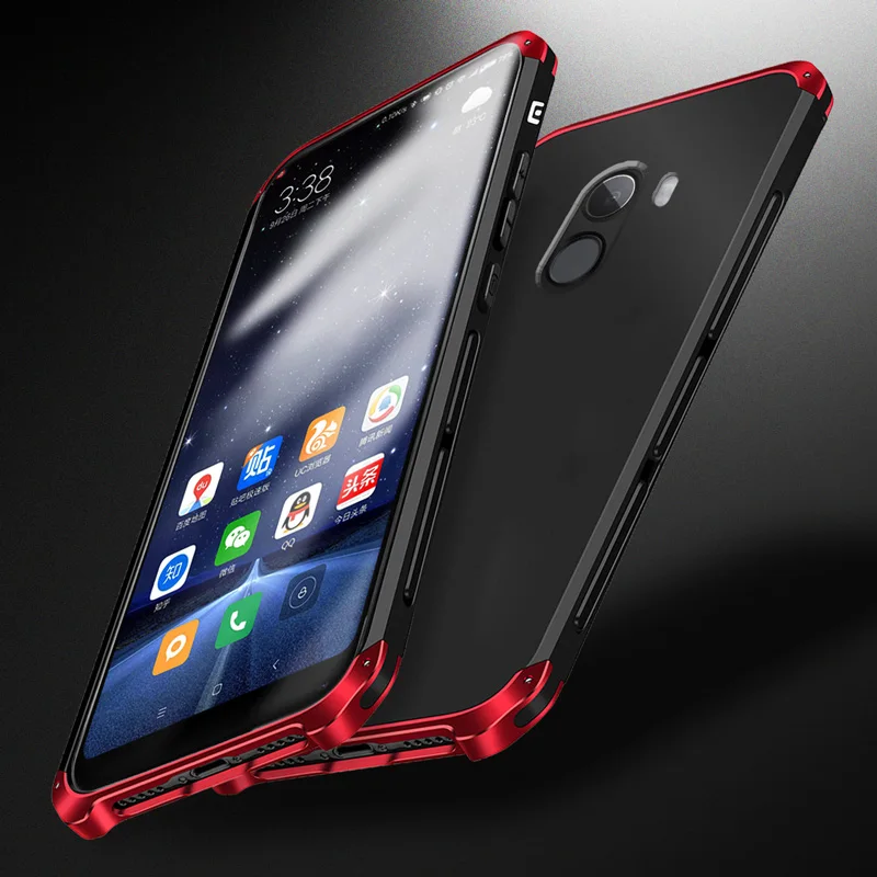 Luxury 360 Shockproof Case For Xaomi Mi MIX 2 MIX 2S Metal Frame Silicone Back Cover Silm Phone Shell Full Cover For MIX2 MIX2S