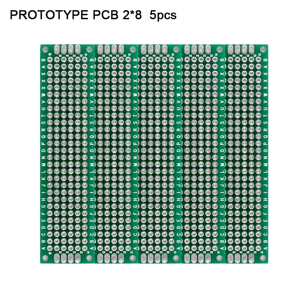 5 шт. 5x7 4x6 3x7 2x8 см двухсторонний медный Прототип PCB универсальная плата