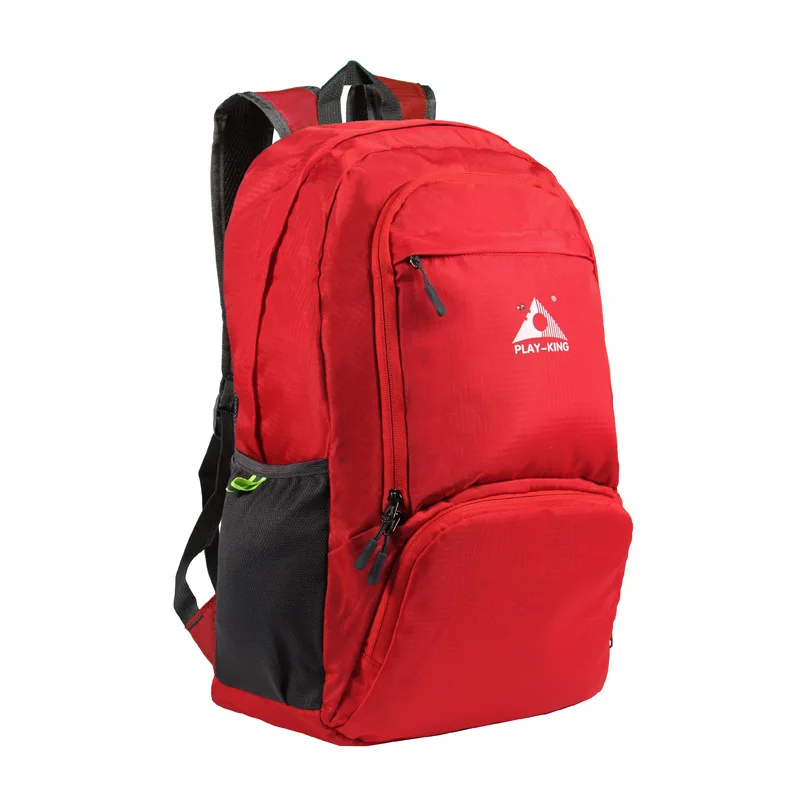 Нейлоновый складной рюкзак, водонепроницаемый сверхлегкий рюкзак, складной легкий, для путешествий, спорта, туризма, сумка 30л, 40л - Цвет: Red