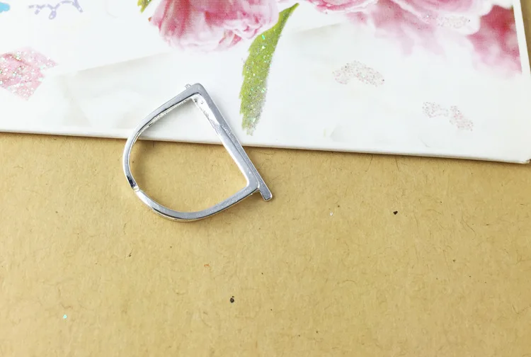 925 пробы серебряные кольца 925 геометрические открытые кольца ювелирные изделия anillo de plata anello