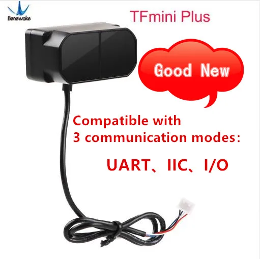 

Benewake TFmini Plus LiDAR Module, IP65 Micro single point TOF short distance sensor compatible with both UART IIC I/O