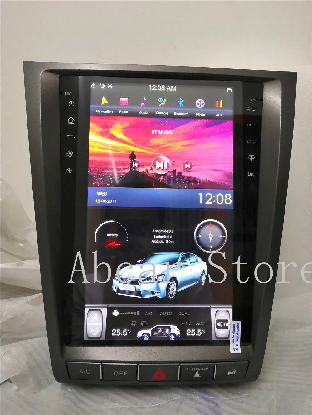 

12'' Tesla style Android 8.1 PX6 HDMI Car dvd player GPS Navigation For Lexus GS GS300 GS460 GS450 GS350 2004-2011 RADIO STEREO