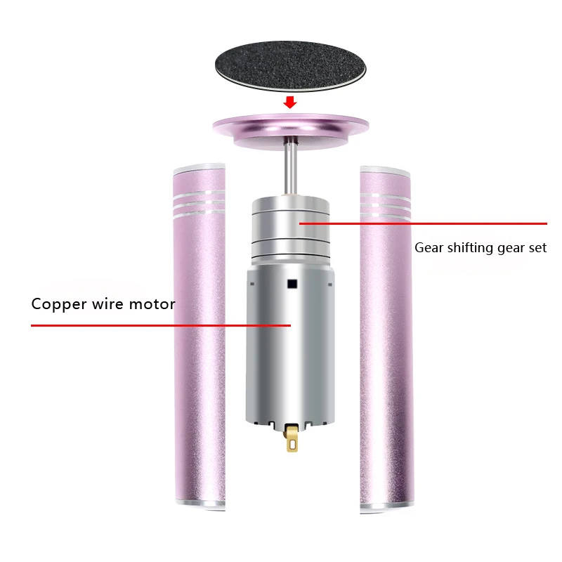  Electric File For Feet Exfoliator Tool Remove Calluses Hardness Dead Skin Heels Grinding Pedicure E