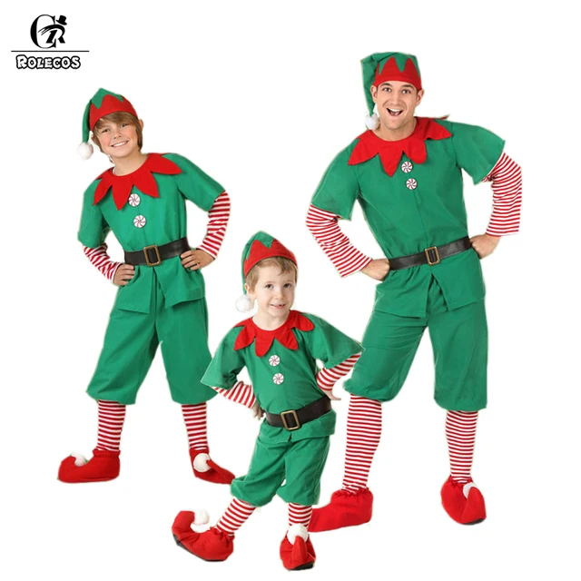 aliexpress com buy rolecos men elf christmas costume boy green christmas outfits for men