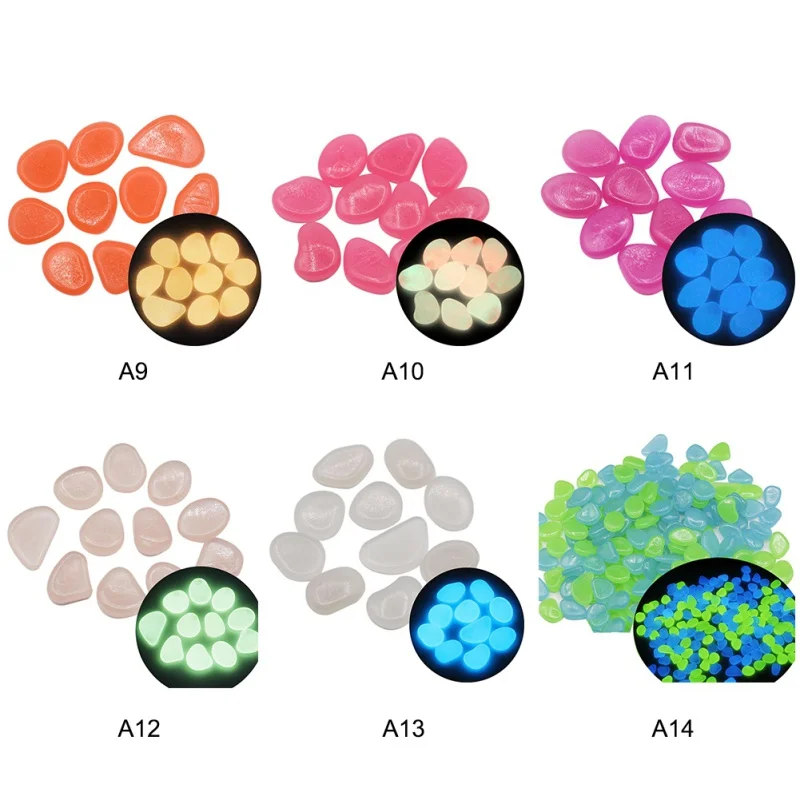 Сделай Сам, ночное свечение, украшение для сада, декор для двора, светящийся камень, 100 шт, камни для дорожек, садовая дорожка, патио, газон, сад
