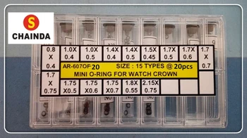 

Free Shipping 1 Set Watch Crown Mini O-Ring 15 Different Sizes for Watch Repair