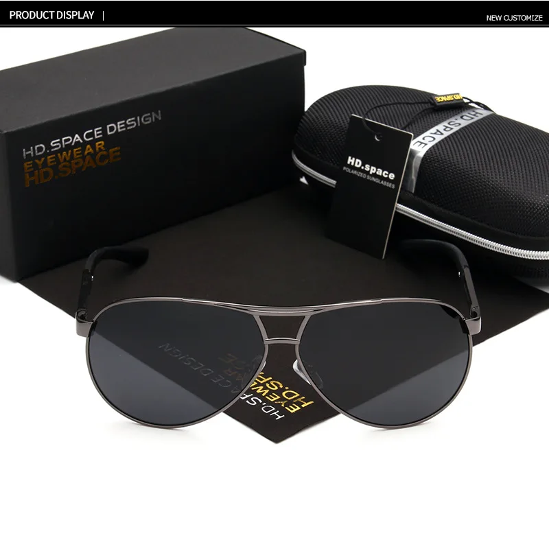 Классические Винтажные Солнцезащитные очки Мужские Элитный бренд мужские очки для вождения, для рыбалки с зеркальным покрытием линз, поляризованные солнцезащитные очки, унисекс, женские солнцезащитные очки