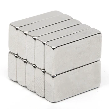 

10pcs 19.6*10*4.6mm Block N52 Rectangular Magnet Rare Earth Neodymium Permanent Magnet Very Powerful Acoustic Field Speaker