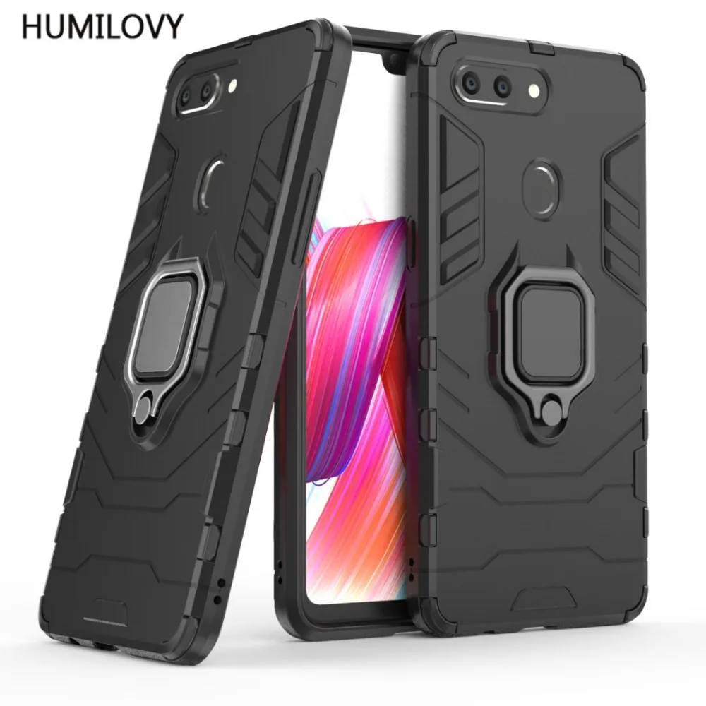 

For OPPO R15 Case for OPPO R15 Cover Armor Metal Finger Ring Holder Case Magnetic Case For OPPO R15 Dream Mirror Edition Cover