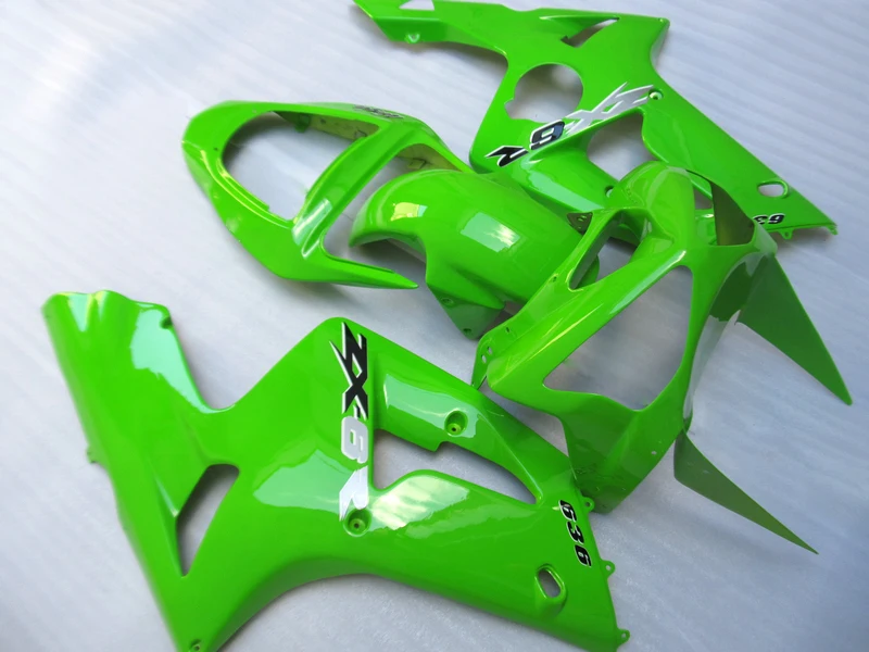 Fairing kit for Kawasaki Ninja ZX6R 03 04 green fairings set ZX6R 2003