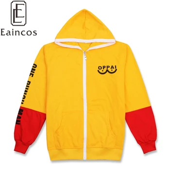 

Anime One Punch Man Sakitama Cosplay Party Costume Jacket Unisex Casual Thin Hooded Coat Yellow