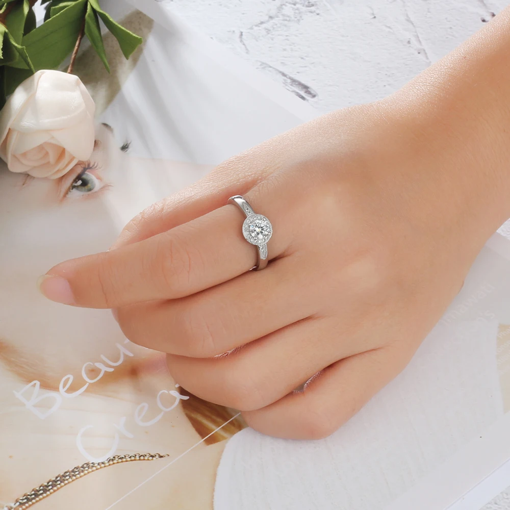 Simple Accessorise Personalized Gift Engraved Name 925 Sterling Silver Rings For Women Anniversary Jewelry(JewelOra RI103761)