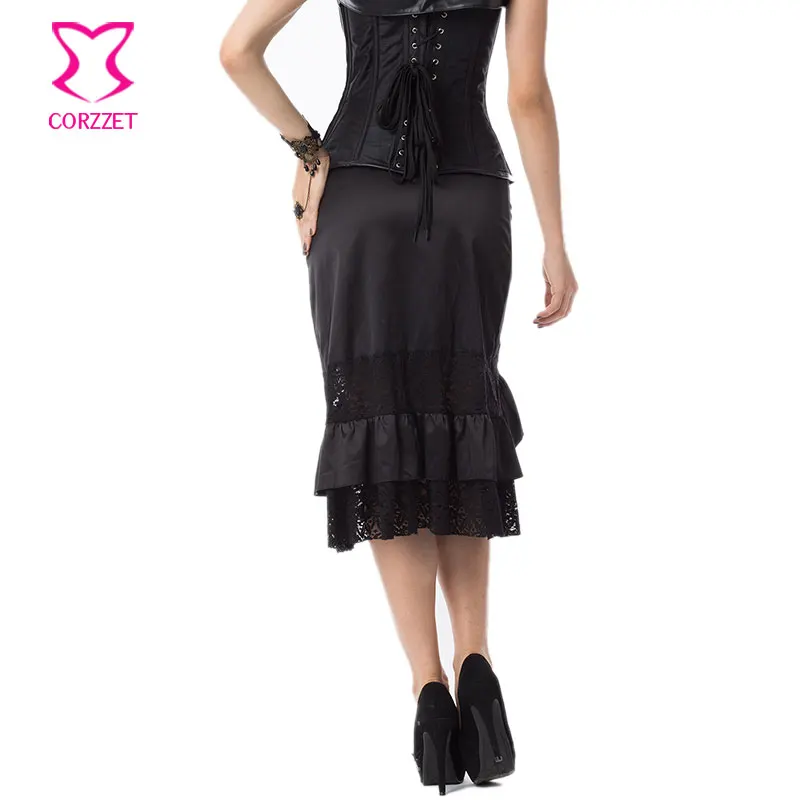 Սև ատլաս և փափուկ ծաղկեփնջեր - Կանացի հագուստ - Լուսանկար 5