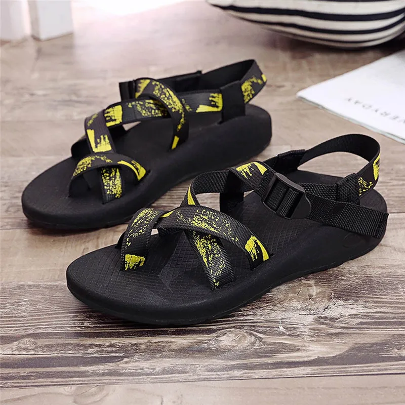 

2019 summer new students flat T-Strap Buckle Open Toe Flat With Sandals Roman beach Roman shoes sandals women sports sandals #A