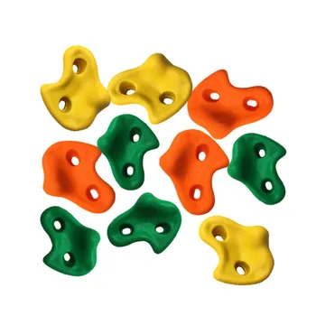 

10pcs/Set Plastic Climbing Frame Mixed Color Rock Climbing Wall Stones Assorted Children Outdoor Climbing Accessories