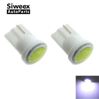 

2pcs T10 194 168 W5W COB LED License Plate Light 1W Car Door Lamps Indicator Light Reading Bulbs Panel Lamp 6500k White