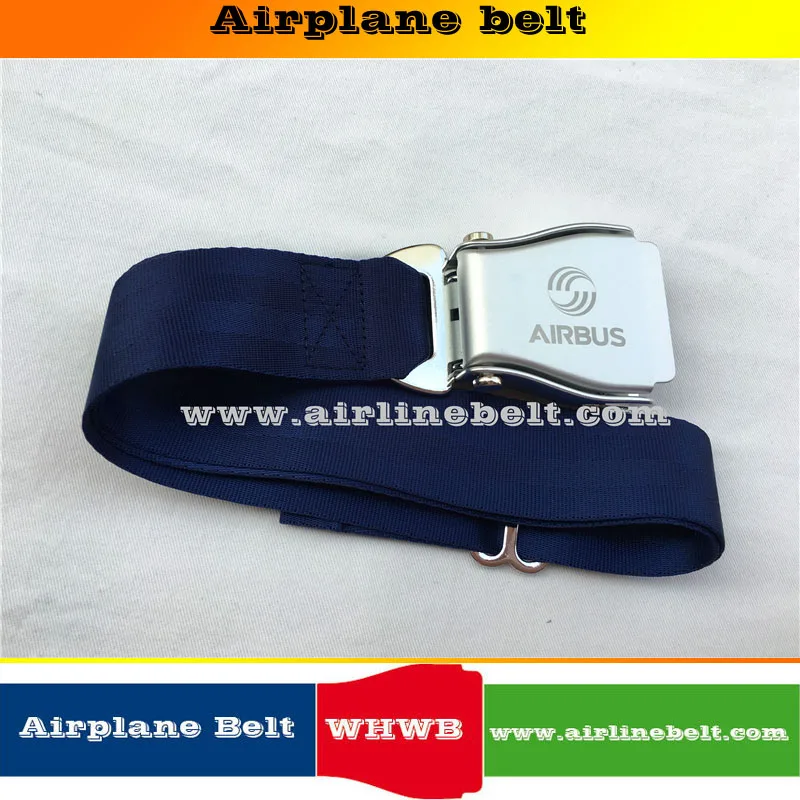 38mm width AIRBUS airplane seat belt buckle nylon belt men's jeans belt with Packing box