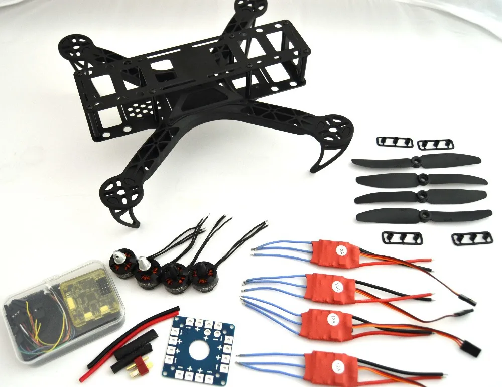 

2017 Time-limited Real Remote Controller Servo Tamiya Fpv250 Mini Quadcopter + Cc3d Flight Controller Mt1806 2280kv +12a Simonk