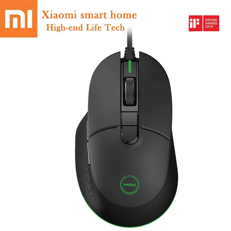 

Original Xiaomi Mi Wired Mouse Game Mouses 7200D Sensor RGB Colorful Light 10 Button Computer Accessories For Windows 7 macOS 10