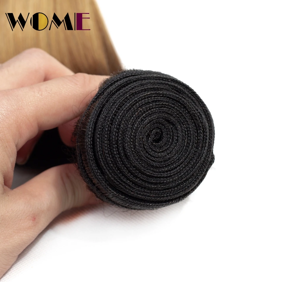 Wome Malaysian Hair Weave Bundles T1b/27 4 Bundles Straight Hair Tissage Cheveux Humain Non Remy Hair Extensions Tissage Wome Malaysian Hair Weave Bundles T1b/27 4 Bundles Straight Hair Tissage Cheveux Humain Non Remy Hair Extensions Tissage