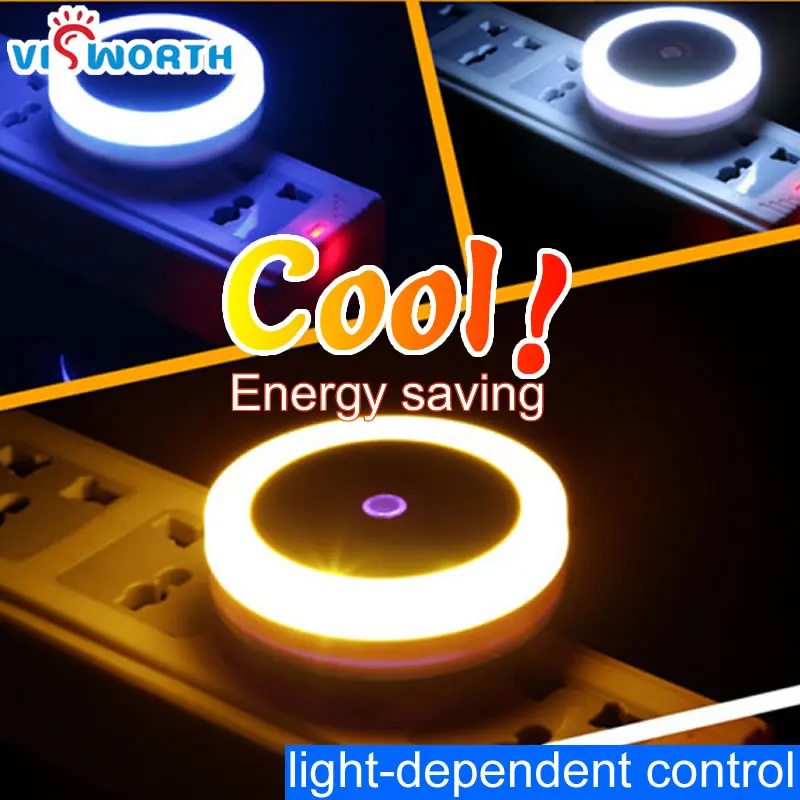 

night light for children Energy Saving led light round led Dimmable atmosphere intelligent light ac 110v 220v 240v led lamp