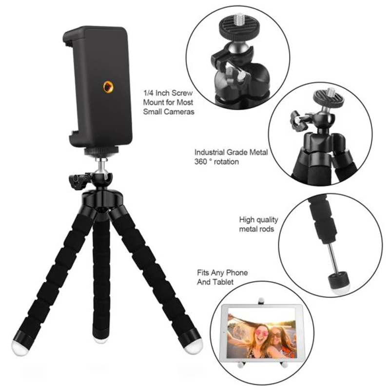 DUSZAKE гибкий мини штатив Gorillapod для телефона камера iPhone Xiaomi аксессуары камеры