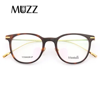 

MUZZ 2018 Ultralight Prescription Goggles Lenses Women Myopia Optical Frame Titanium Frames Acetate Frames Men