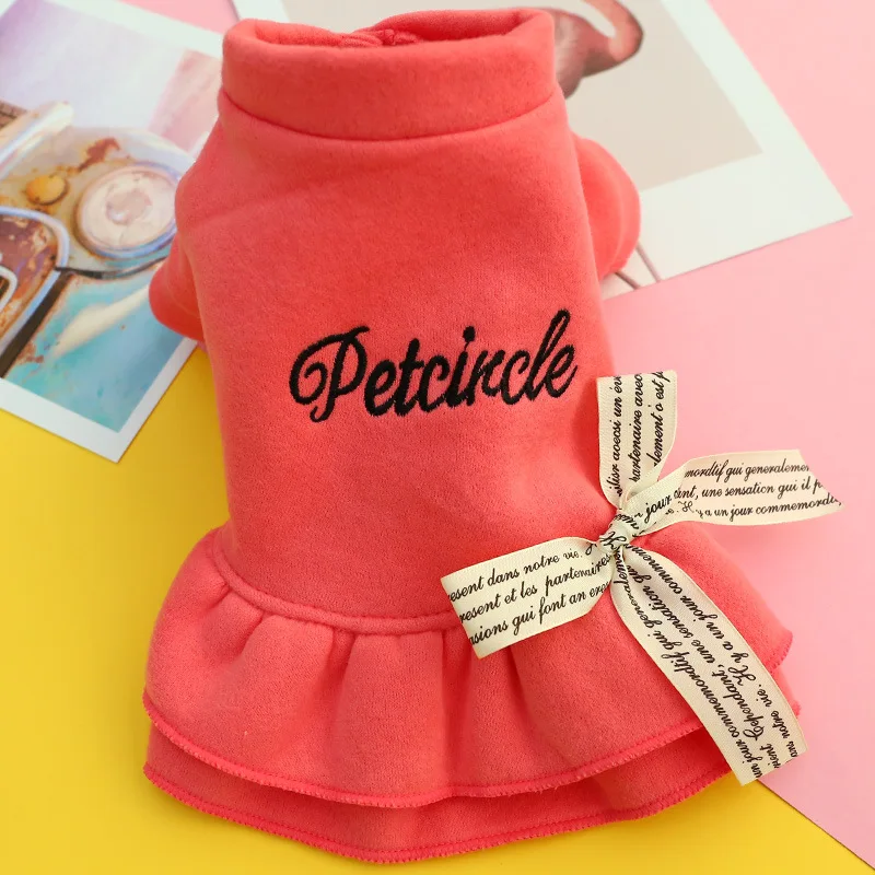 Warm Cotton Pet Dog Dresses for Small Dogs