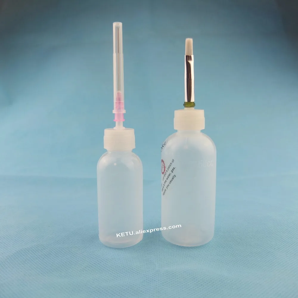 

2 pc Dispenser Bottle Set for glue paint etc. Needle tip and Brush tip