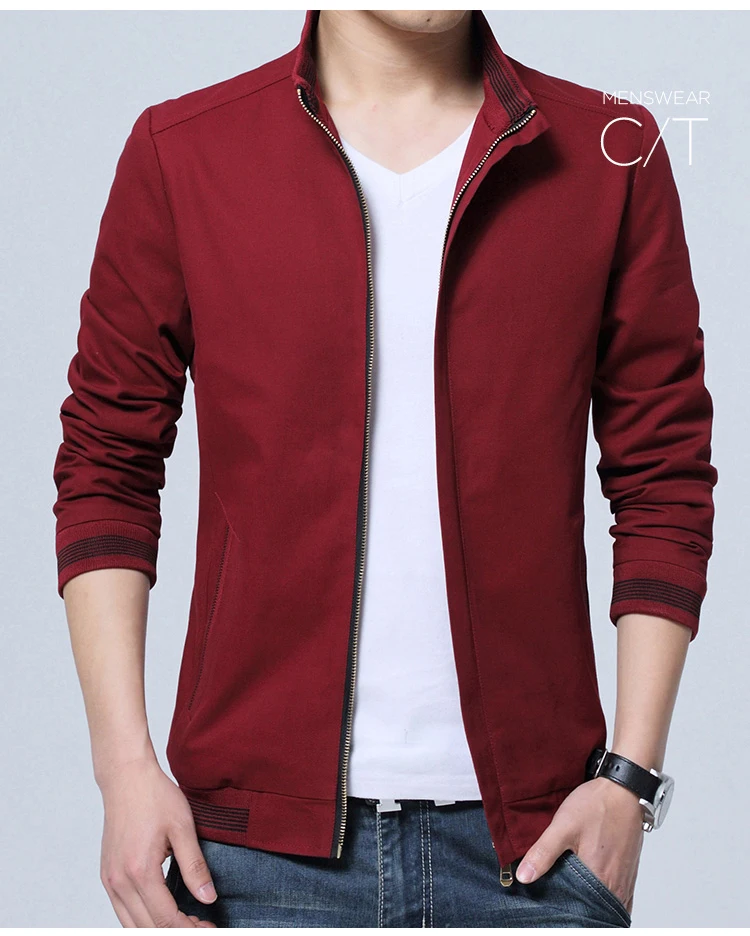 Casual Slim Fit Cotton Coat for Mens