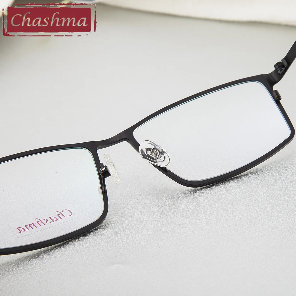 Мужская титановая оправа Chashma черная для очков из чистого титана высокое