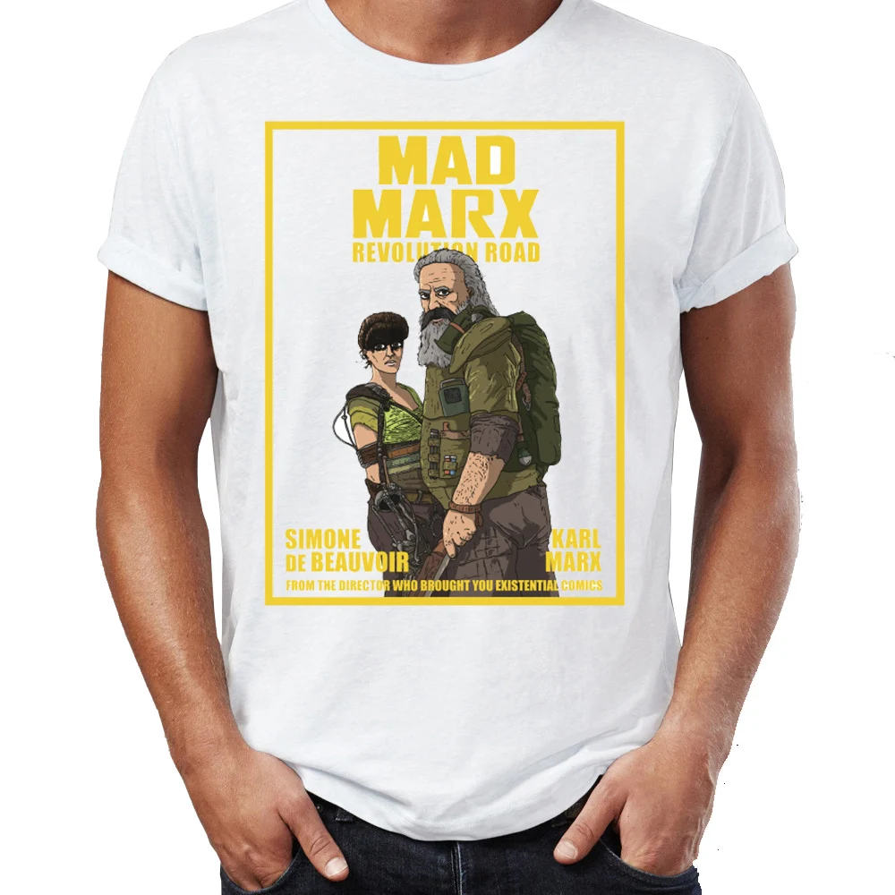 

Men's T Shirt Mad Marx Funny Karl Marx Awesome Artwork Drawing Printed Tee