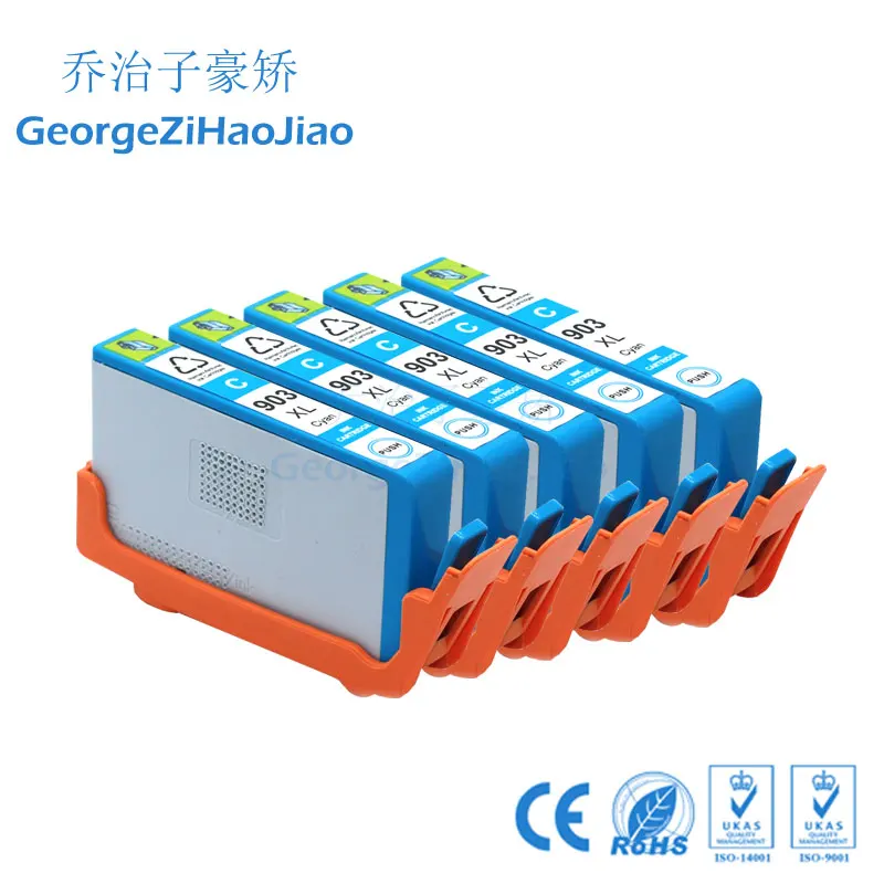 

5pcs 903xl Compatible Ink Cartridge for HP903 HP 903 hp 903XL suit for Officejet Pro 6970 6950 6960 Printer