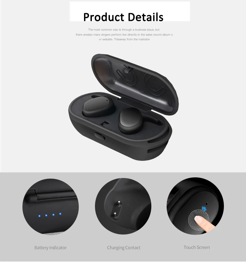 TWS Bluetooth 5.0 Earphones in-Ear Wireless Earbuds Stereo Bass Sound Noise Cancellation mini Wireless Bluetooth Earphone (17)