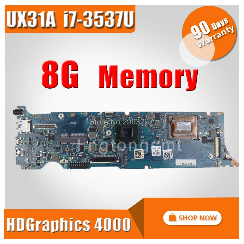 UX31A Motherboard REV4.1 i7-3537 8G Memory For ASUS UX31A UX31A2 Laptop motherboard UX31A Mainboard UX31A Motherboard test OK UX31A Motherboard REV4.1 i7-3537 8G Memory For ASUS UX31A UX31A2 Laptop motherboard UX31A Mainboard UX31A Motherboard test OK