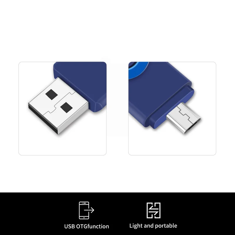 Usb Flash Drive 32gb 128gb Usb Stick 8gb 4gb Pen Drive 64gb Metal New OTG Pendrive 16gb For Phone/Tablet Memory Stick Free Logo