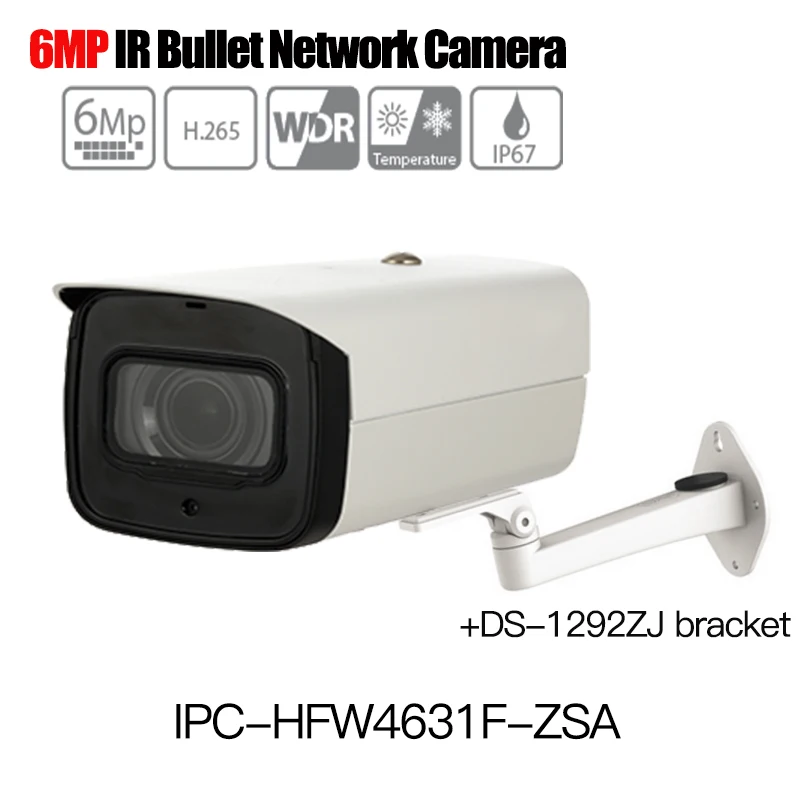 DH H.265 IP Camera IPC-HFW4631F-ZSA built-in Microphone 2.7-13.5mm VF motorized lens 1080p outdoor Bullet SD Card Slot | Безопасность и
