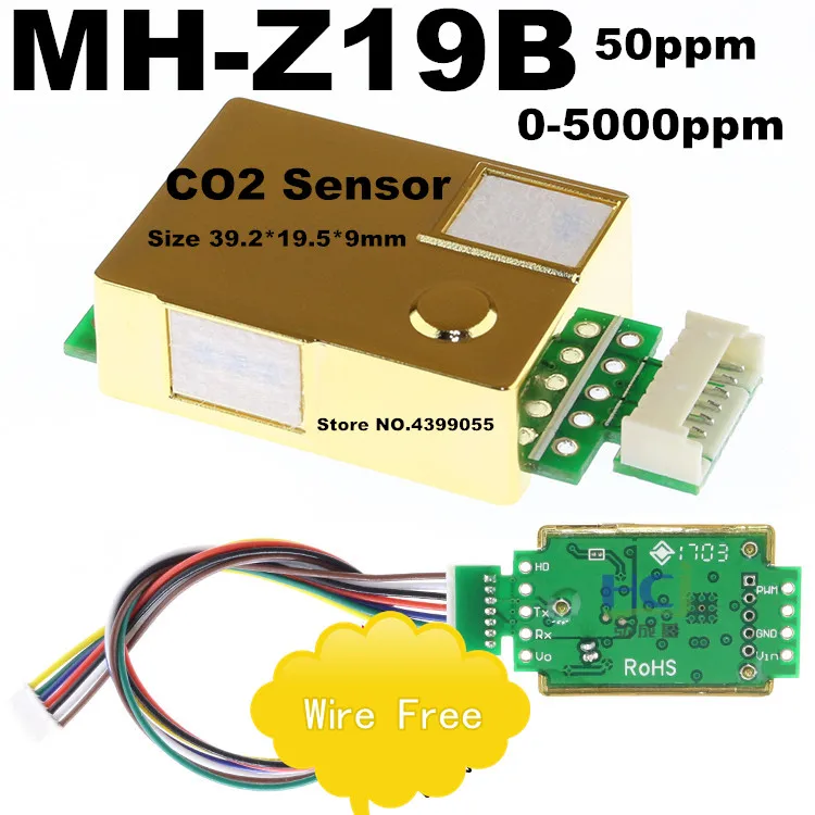 MH-Z19B MH-Z19 CO2 Carbon dioxide gas sensor | Электроника