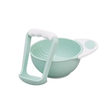

2Pcs/set feeding bowl baby tableware food grinding multifunctional baby tableware PP safety baby tableware feeding supplies G