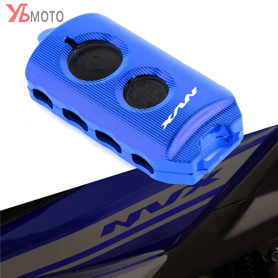 

Picks High Quality Accessories Motorcycle Blue keychain key Case Remote Control Bag FOR YAMAHA NVX 155/Aerox 155 Movistar 2017