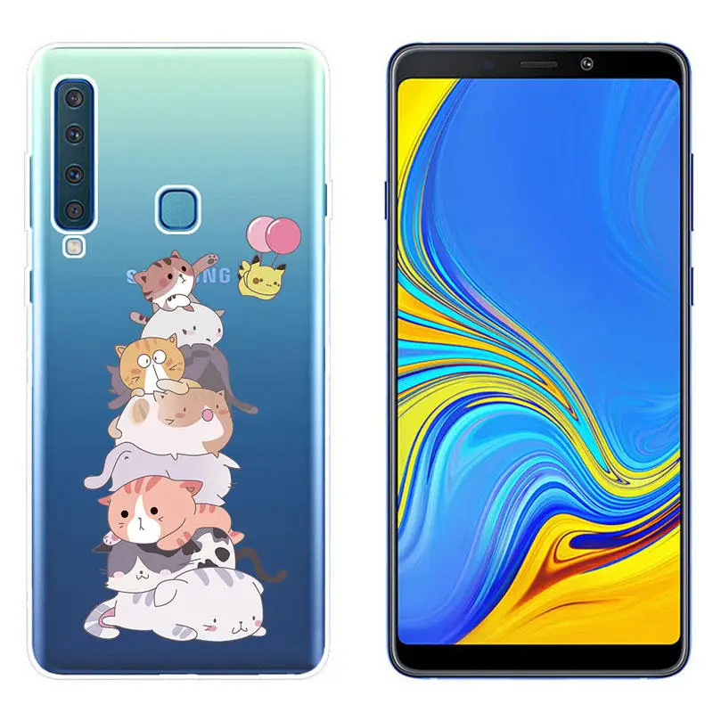 Arvin TPU Case for A750 A6 A8 2018 A520 Fundas Smart Back Phone Cover for A5 A7 A6 A8 Plus Samsung Galaxy A9 2018 Clear Silicong (8)