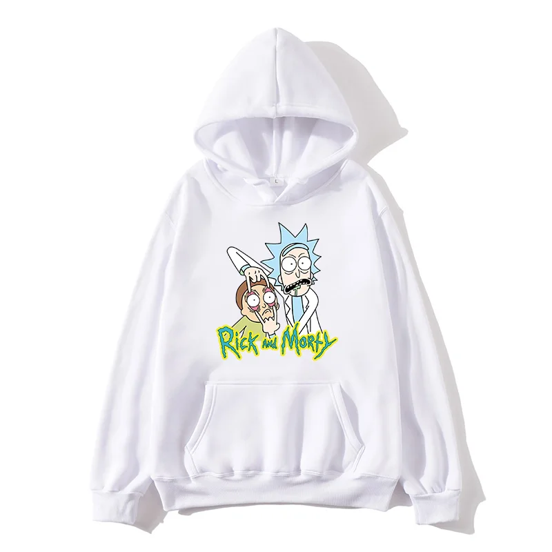

Anime Hoodie Rick and Moti Sweatshirt Men 2019 New Hot Freestyle Men Rick Moti Casual Sportswear Unisex