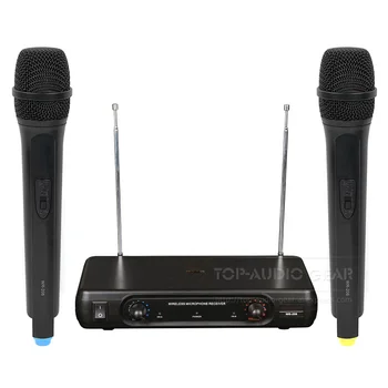 

WR-206 VHF Handheld Wireless Microphone System For PA Speaker Audio Mixer Power Amplifier Megaphone Mic Microfone fio Microfono