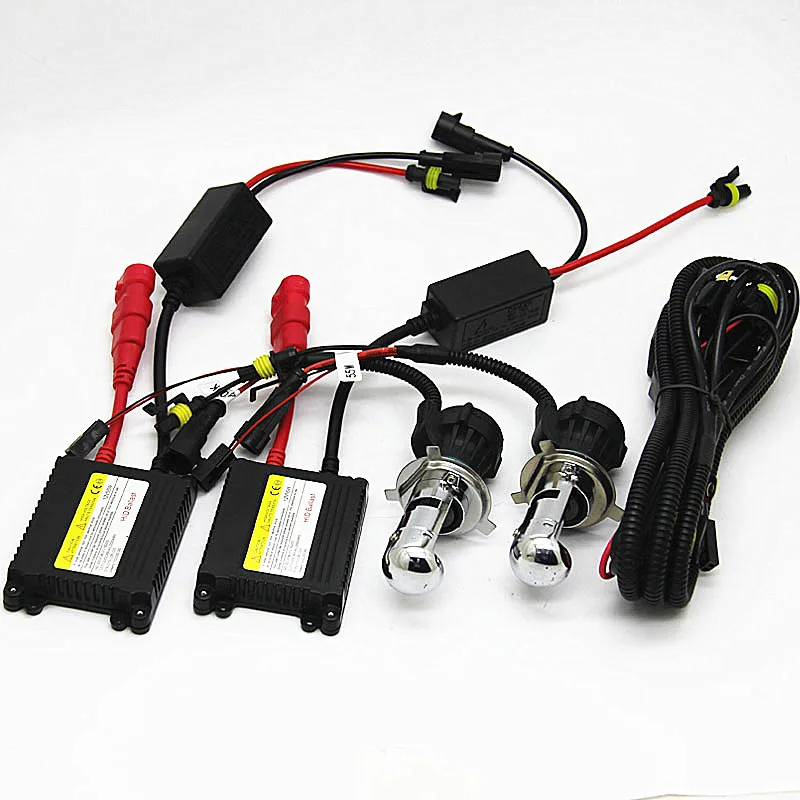 Лампы 12 в 55 вт H4 Bi комплект для ксеноновых ламп hid hi low BI xenon light haed светильник 6000K 8000K