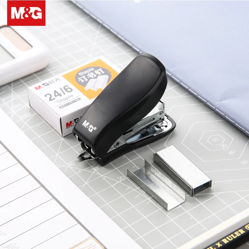 

Kawaii Cute Mini Book Stapler Staples Set 24/6 Staple Metal Safe Paper Stapler Stapling Machine Office Binding Supplies ABS92633