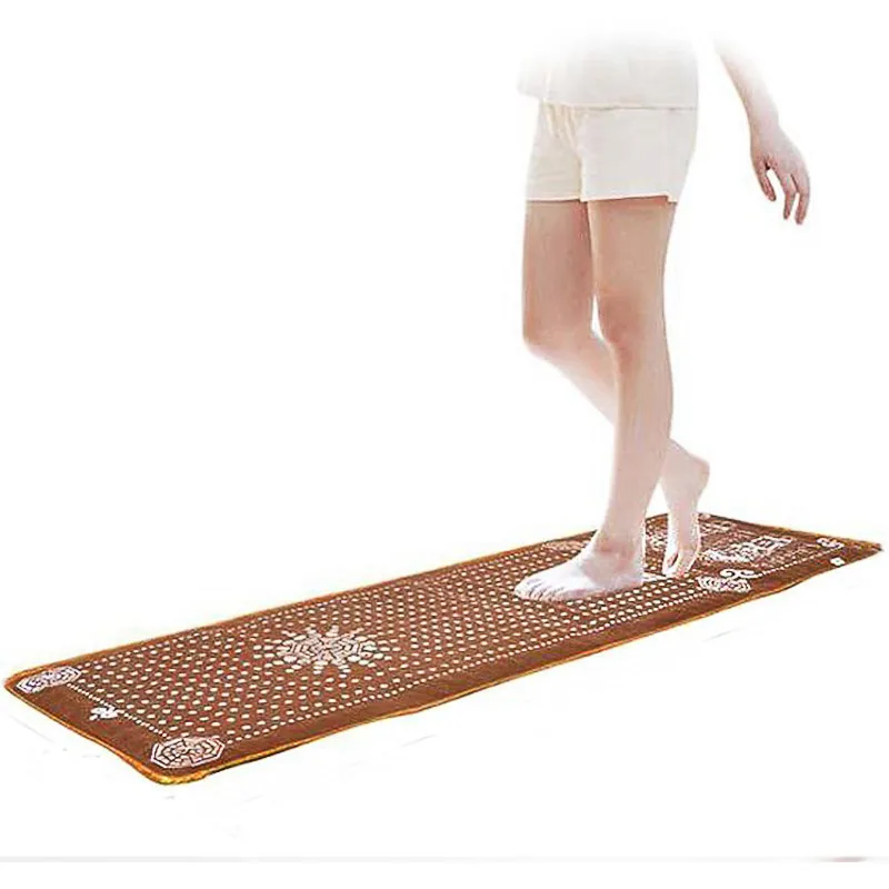 tourmaline blanket mat foot massage pad shortfalls energy cushion Chinese Reflexology Walk Stone