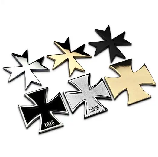 Buy free shipping 1pcs iron cross maltese car badge